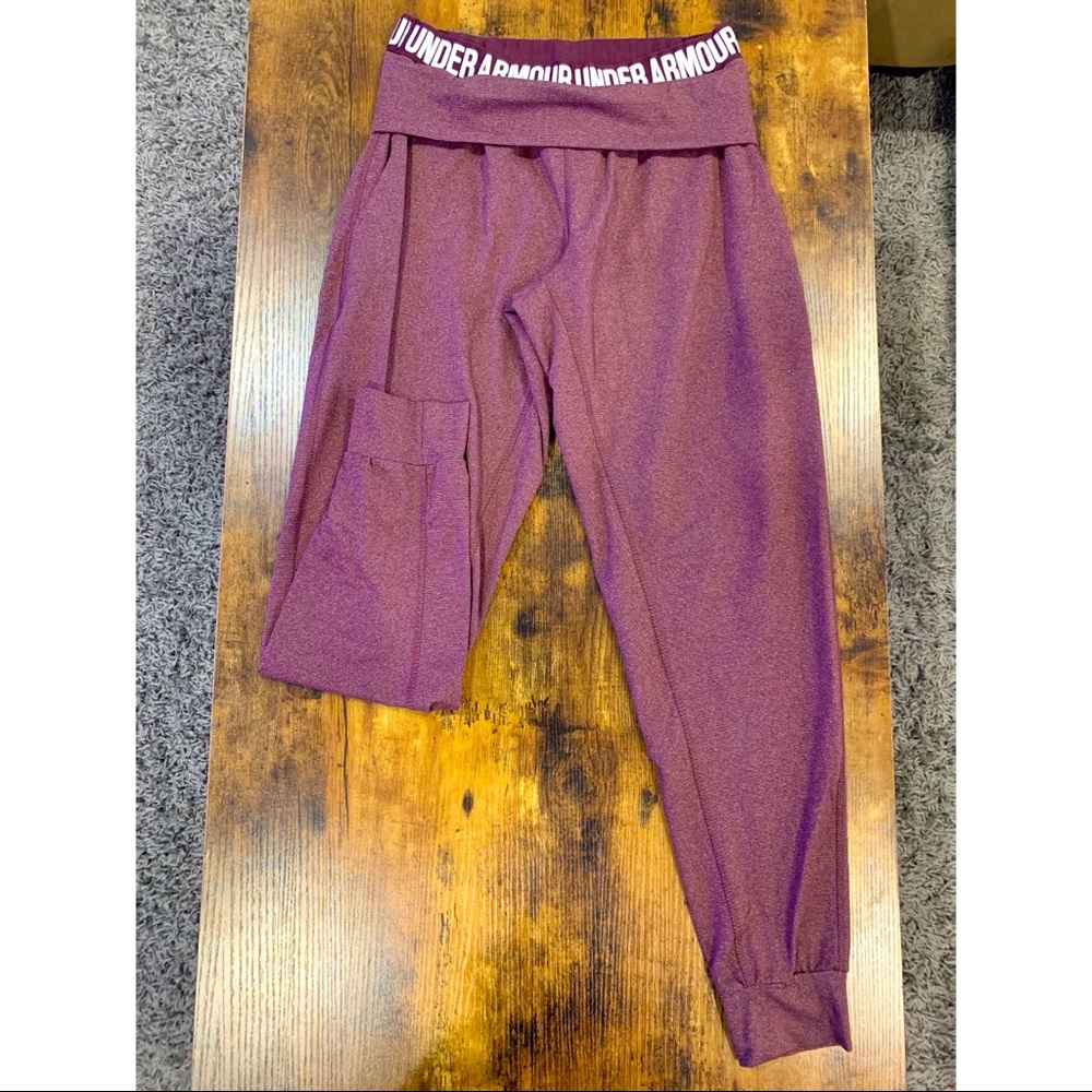 Under Armour burgundy joggers